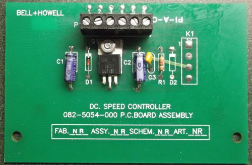DC Speed Controller  082-5054-000  PC CARD ASSY Bell Howell