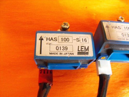 LEM Current Sensor Transducer, HAS100-S16.(LOT3PCS)USED