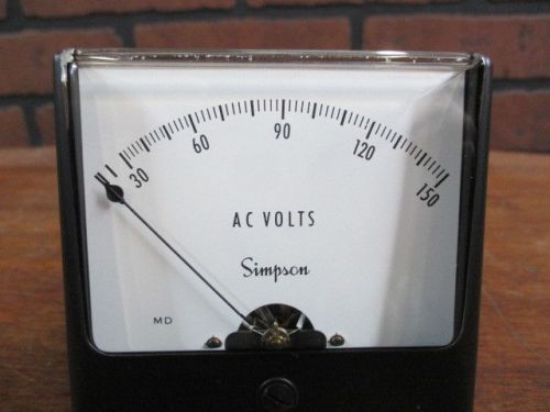 NEW SIMPSON 1357AC 30-150 AC Volt ANALOG PANEL METER