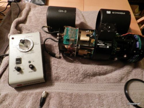 Vintage SONY DXC-107 CCD-IRIS Camera &amp; Schwem GX-3 Gyro IRIS Stabilizer
