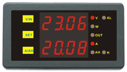 Dc 90v 100a meter voltage amp power hour battery capacity tester solar boat vac2 for sale
