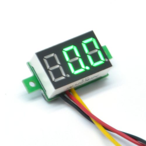 0-100V mini Volt Voltage LED Battery Meter Digital Voltmeter LED Self-Power