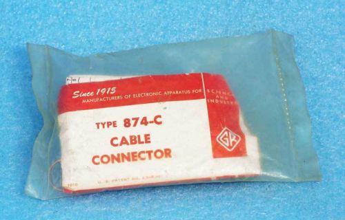 NEW GENERAL RADIO GR 874-C CONNECTOR, 50 Ohm Coaxial Cable