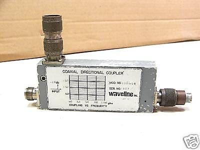 Waveline Inc Coaxial Directional Coupler Model 9009-10