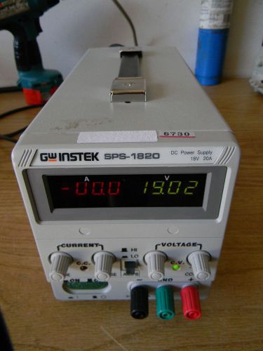 Instek SPS-1820 Power Supply, 0-18 VDC 20 Amps