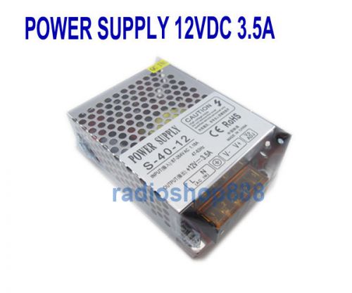 S-40-12 Super Stable Power supply unit 40W DC12V ( 10.5 -13.8V )  3.5AMP