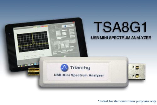 USB RF Spectrum Analyzer 8.15 GHz  - TSA8G1 by Triarchy Technologies