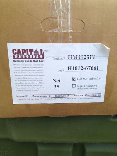 Hot Melt glue 35 Pounds By Capital Adhesive This Is A Permanent Glue Unopen Box