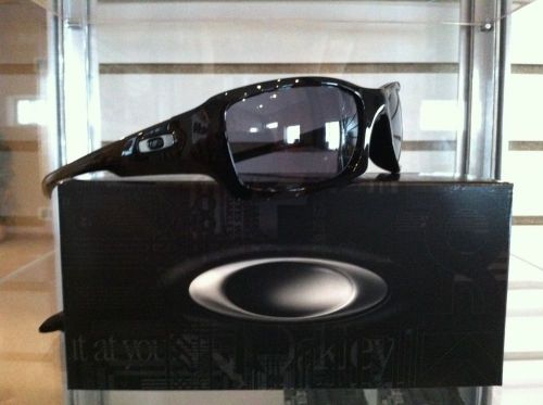 New Oakley Fives Squared OO9238-04 Pol Black w/Grey Lens-100% REAL