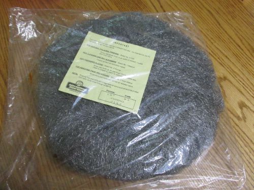 Steel wool 14&#034; buffer round pad no 3 strips wood floors new for sale