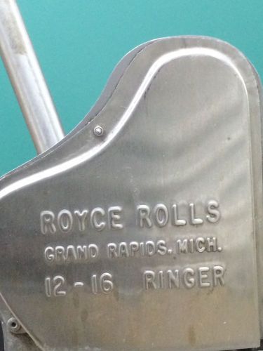 Royce Rolls Model #0 Stainless Steel 12-16 Oz. Mop Wringer