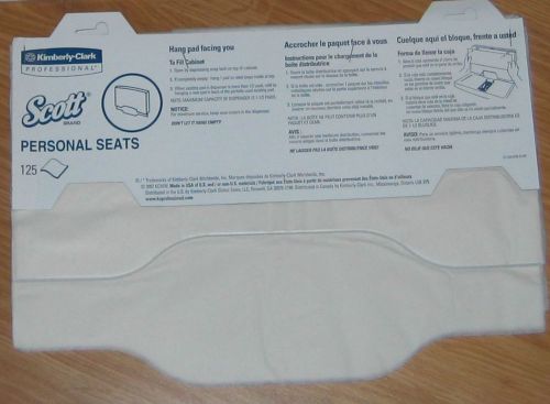 2375 sheets 19 Packs Profess Scott Seat Sanitary Toilet Seat 125 Per Flushable