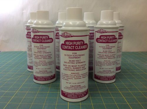 Lot of 8 High Purity Electronic/Contact Cleaner