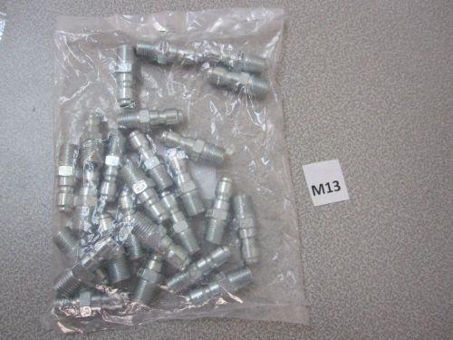 (25) PLATED STEEL QC PLUG 1/4MPT