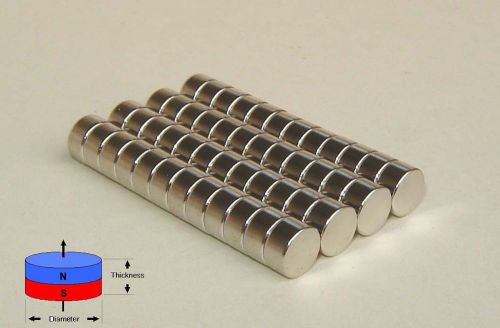 25 pcs of  n52 1/4&#034;dia x 1/8&#034; thick neodymium (rare earth) disc magnets for sale