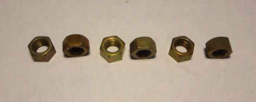100 each 3/8&#034;-24 STEEL PLATED HEX NUTS NEW