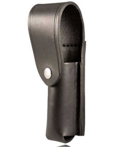 Boston leather 5573ld-1-b black plain strion flashlight holder w/ flap for sale