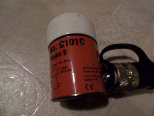 POWER TEAM C101C Cylinder, 10 Ton, 1&#034; Stroke Model B Great Condition