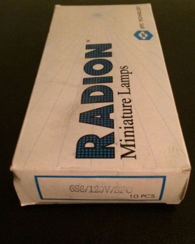 BOX OF 10 NEW IN BOX RADION MINIATURE LAMPS BULBS