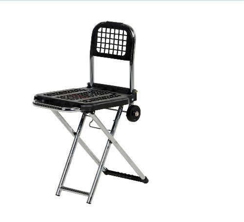 Multi-Function Luggage Cart/Chair 12&#034; X 13&#034; X 17&#034; Stand/Sit Portable Easy Light