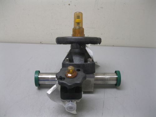 1-1/2&#034; x 1/2&#034; itt pure-flo ss sanitary diaphragm valve assembly new e7 (1689) for sale