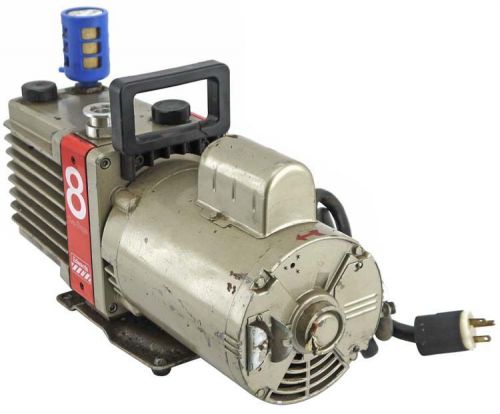Edwards E2M8 8 Two Stage Rotary Vane Vacuum Pump +Franklin 1/2HP 1725RPM Motor