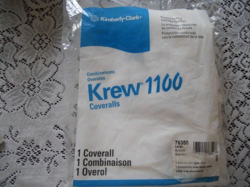 Krew 1100 kimberly-clark disposable coveralls size large for sale