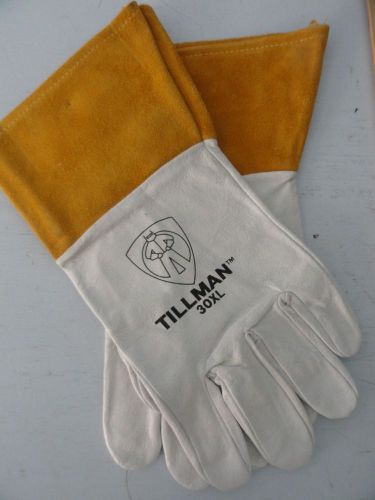 TILLMAN 30XL Premium Top Grain Goat/Deer Skin Welding Gloves 100% Leather - NWOT