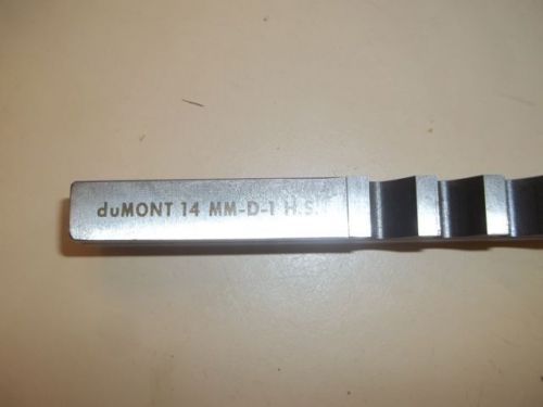 duMONT Keyway Broach, 14MM-D-1 H.S.
