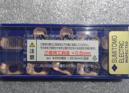 New Box Of 10 Sumitomo APMT160540PDER-H Carbide Inserts HTA 01476 H7362 ACZ310