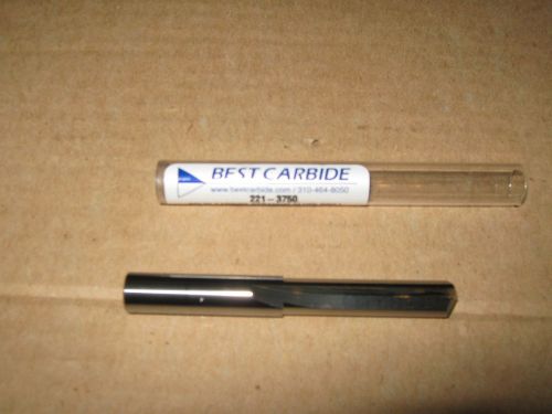 1/8&#034; (.1250) SOLID CARBIDE STRAIGHT FLUTE 140DEG NOTCHED POINT DRILL BIT &#034;NEW&#034;