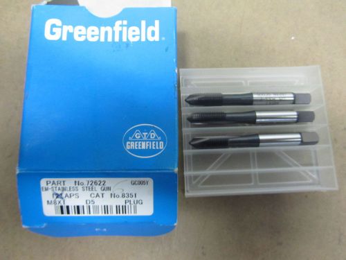 GREENFIELD M8 x 1 Metric EM-Stainless Steel Gun Tap Plug Spiral Point EDP 72622