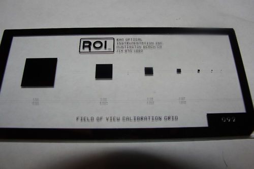 ROI Ram Optical OGP QVI Square Calibration Standard used for OVP Calibration