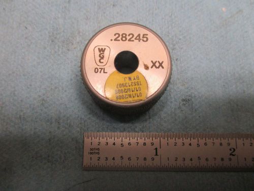 .28245 CLASS XX WGC RING GAGE FOR CALIBRATING DIAL BORE GAUGE TOOLING INSPECTION