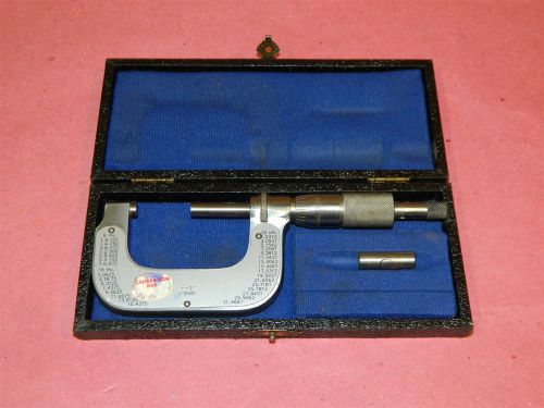 German 1 - 2&#034; Micrometer with Case Made in Germany
