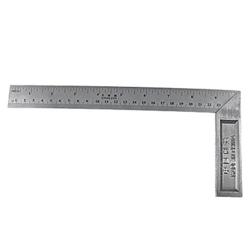 90 Degree 25cm Length Stainless L-Square Angle Ruler