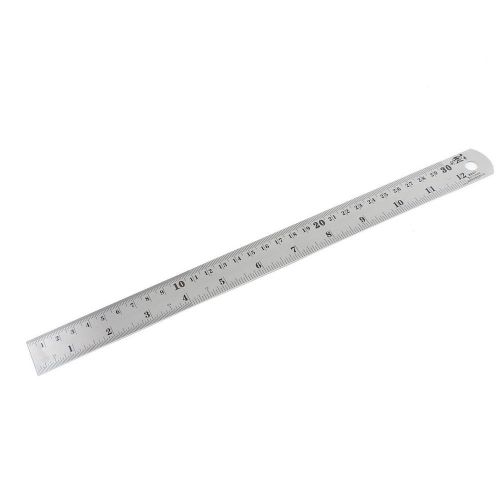 30cm Dual Side Metric Stainless Steel Straight Rule Ruler