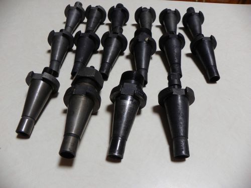 16 ea quick change end mill holders # 30 taper shank for sale