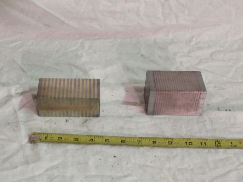 2 used magnetic parallel blocks for surface grinding