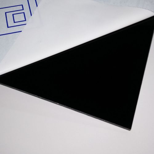 Black 3mm Perspex Acrylic Plastic Plexiglass Cut 150mm x 210mm A5 Sheet Size