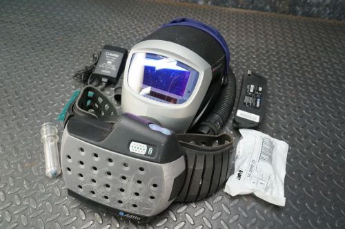 Speedglas 9002x papr welding mask shade filter w/adflo blower battery charger 3m for sale