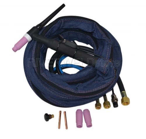 WP18-12 TIG Welding Torch Complete 12-Foot 3.8-Meter Water Cooled 350Amp &amp; M12*1