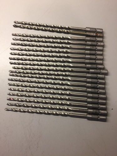 Guhring Quick Disconnect Drill Bits Size: .1685 OAL: 6&#034; Lot of 19