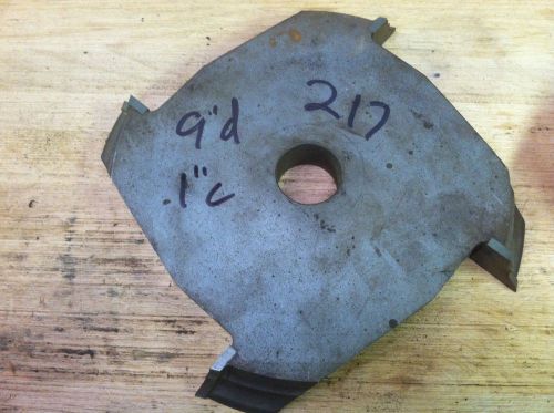 1-1/4&#034; bore 1&#034; cut 9 dia carbide tipped 217 Shaper cutter ogee table edge