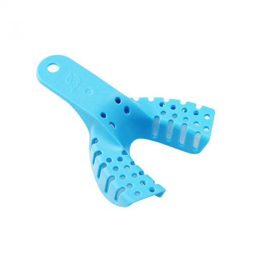 New  dental impression trays autoclavable dental central dental 10pcs light blue for sale