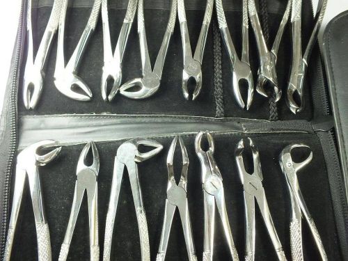 Forceps Brilliant Finish Molors Roots Set Of 15 ADDLER German Stainless