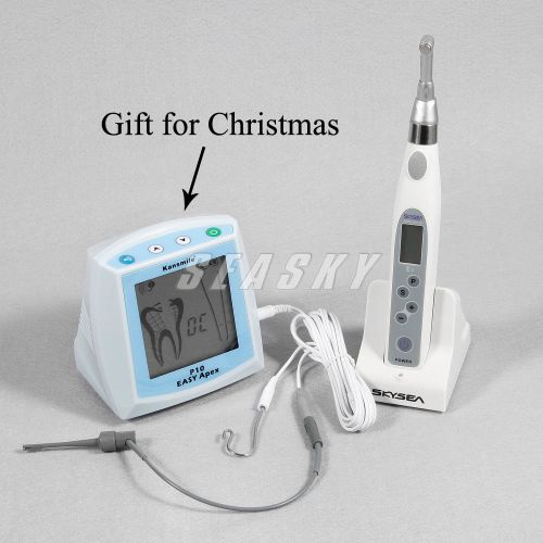 Dental cordless root canal endo motor w/ 16:1 reduction head + apex locator for sale