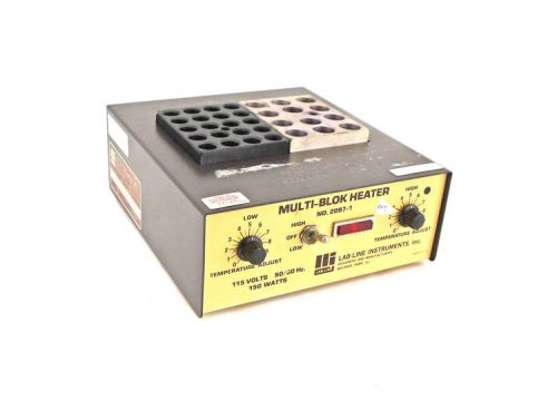 Lab-line 2097-1 analog benchtop variable multi-blok heater w/vial blocks for sale