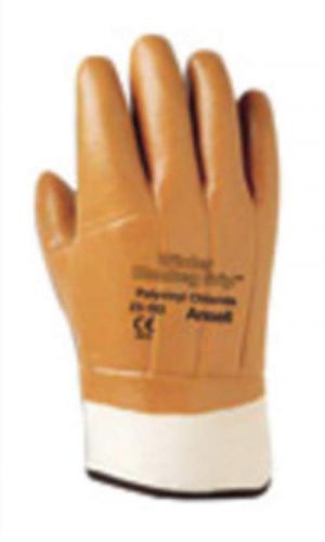 Sz10 orange monkey grip jersey cold weather knit wrist vinyl coating (4 pairs) for sale