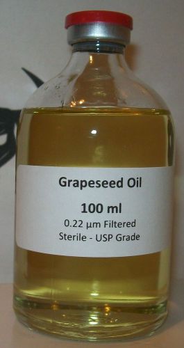 Grapeseed Oil  100ml 0.22 µm Filtered - Sterile - Vacuum sealed